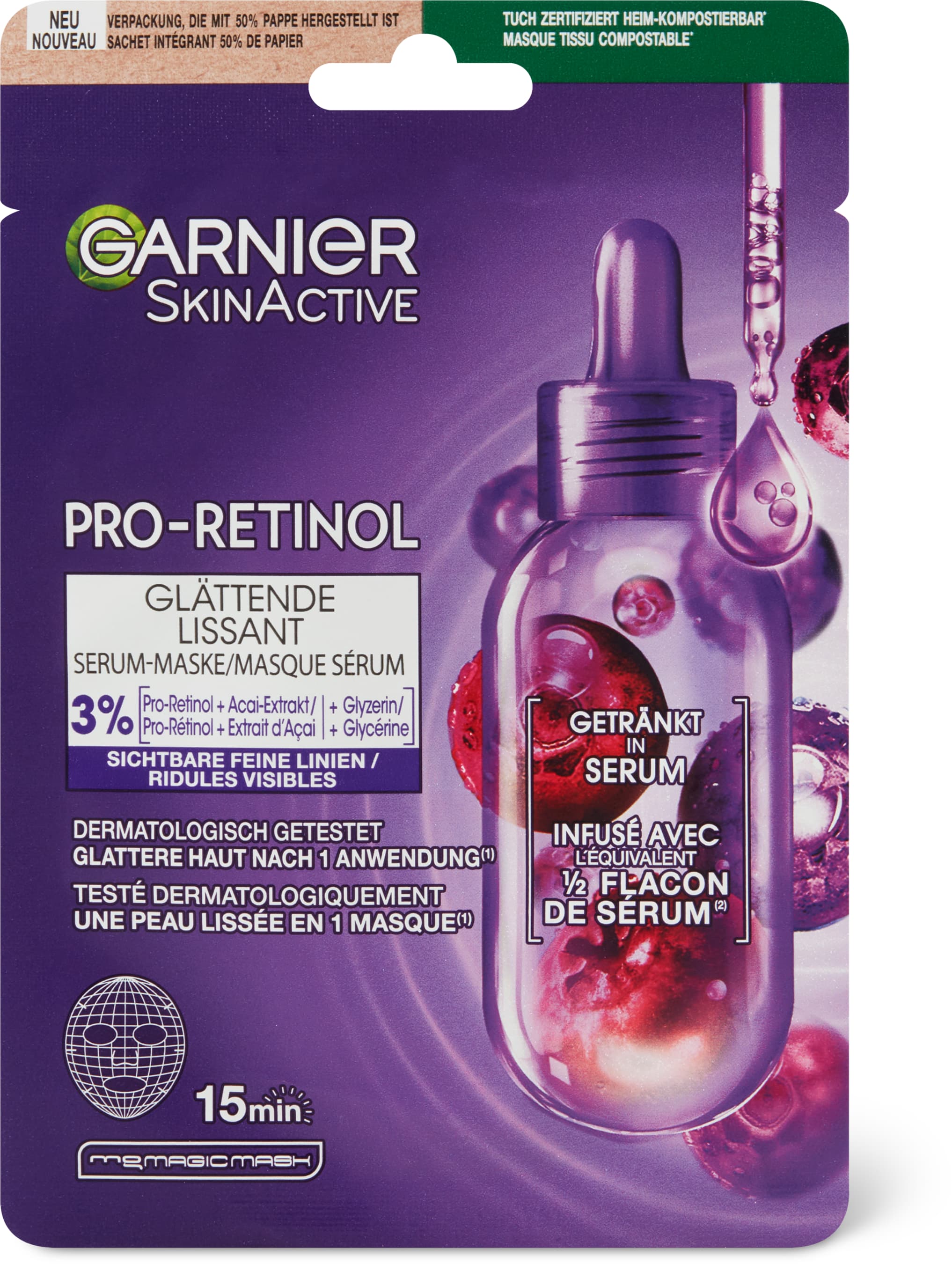 Garnier Pro-Retinol Serum-Maske